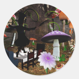 Etiquetas loucas do tea party do hatter