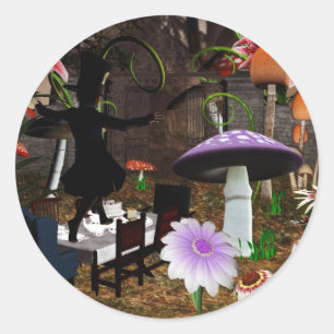 Etiquetas loucas do tea party do hatter