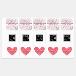 Etiquetas Love Essential Oil Roller Bottle Labs