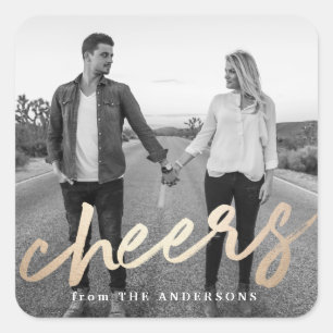 Etiquetas Luxe da foto do feriado dos elogios  