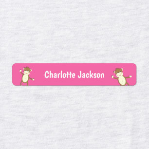 Etiquetas Macaco de desenho personalizado