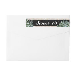 Etiquetas Madeira Negra e Pinheiro Florestal Doce 16 Anivers