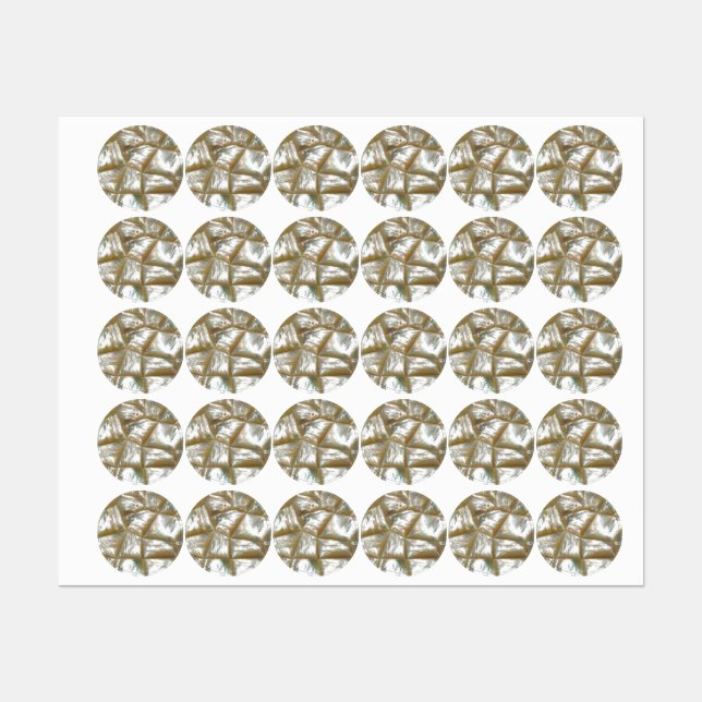 Etiquetas Mãe de Pearl Design (Folha)