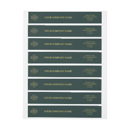 Etiquetas Marca do logotipo simples verde para empresa, simp