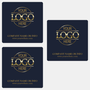 Etiquetas Marinho personalizado Promocional azul Logotipo co