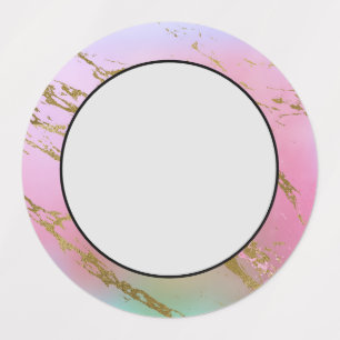 Etiquetas Mármore Rosa Roxo Cor Pastel Brilho Dourado