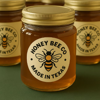 Etiquetas Mel Jar Honey Bee Apiary Business Label