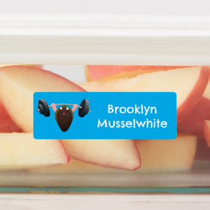 Etiquetas Mexilhão engraçado personalizado de desenho animad