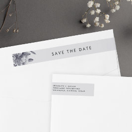 Etiquetas Midnight Orchid Salve o Endereço de Devolução de D