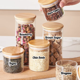 Etiquetas Mínimas Simples de Armazenamento em Cozi