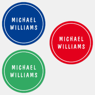 Etiquetas Mínimo de rótulos de conjunto de nomes personali