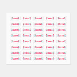 Etiquetas Moça Bonita de Moda com Pug