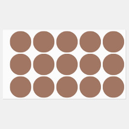Etiquetas Mocha Mousse Trendy Sólido Elegante