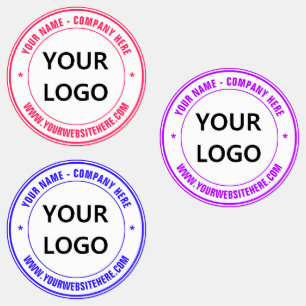 Etiquetas Modelo de logotipo ou foto personalizados e etique