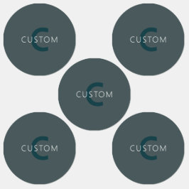 Etiquetas Modelo de Monograma Personalizável na moda