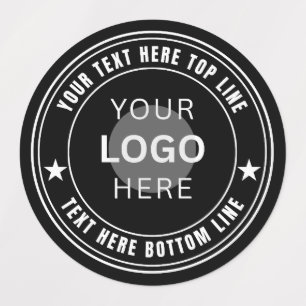 Etiquetas Modelo de Nome de Logotipo de Negócios Personaliza
