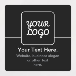 Etiquetas Modelo Moderno para o Seu Logotipo | Preto e Branc