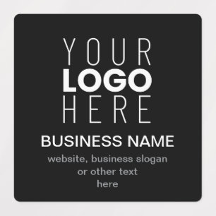 Etiquetas Modelo Promocional Simples para o Logotipo da sua