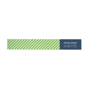 Etiquetas MODERN GEOMETRIC stripe trendent nfl verde marinho