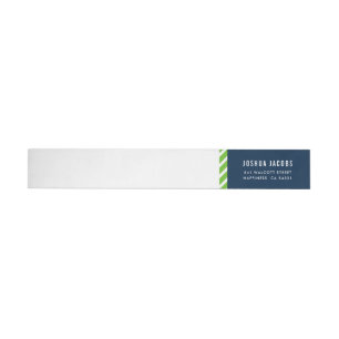 Etiquetas MODERN GEOMETRIC stripe trendent nfl verde marinho