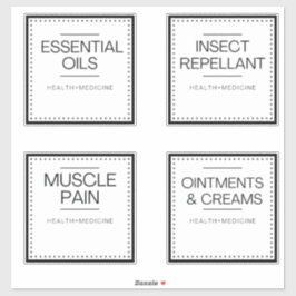 Etiquetas Modernas de Organização para Banho