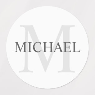 Etiquetas Monograma e Nome Personalizados