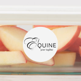 Etiquetas Monograma - Letra E Cavalo