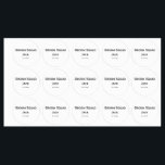 Etiquetas monograma simples personalizado adicione seu nome<br><div class="desc">design</div>