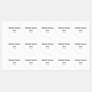 Etiquetas monograma simples personalizado adicione seu nome