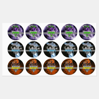 Etiquetas Monster Truck Party Favor Autocolantes/etiquetas