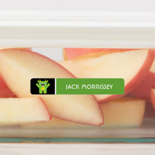 Etiquetas Monstros Coloridos Fofos Nome de Crianças