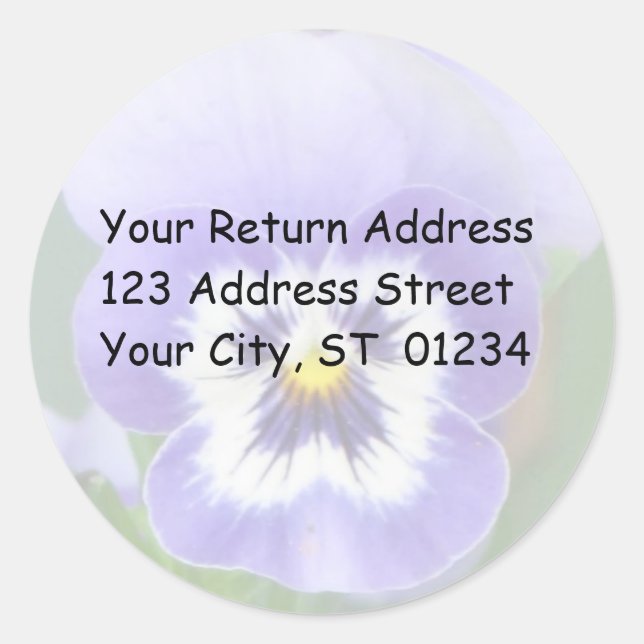 Etiquetas msPansy personalizáveis (Frente)