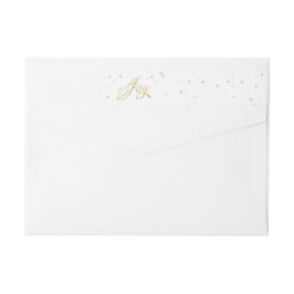 Etiquetas Natal Alegria Chic Dourado e Branco Feriado