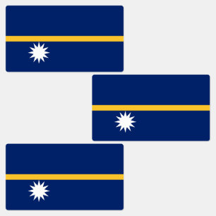 Etiquetas Nauru Flag