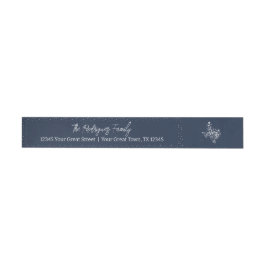 Etiquetas Navy Azul Alegria Feriado Folhas Forma Texas