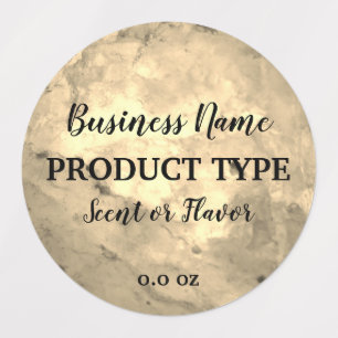 Etiquetas Negócios de Comida de Velas de Mármore Elegante mo
