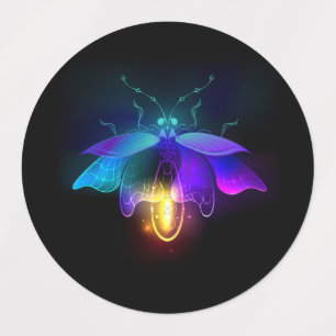 Etiquetas Neon Firefly a preto