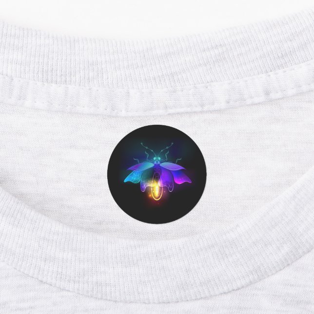 Etiquetas Neon Firefly a preto (Afixado)