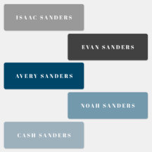 Nome à prova d'água do Boho Arco-Íris Simples