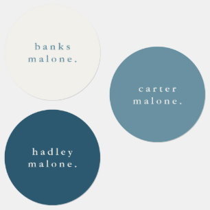 Etiquetas Nome à prova d'água do Boho Arco-Íris Simples