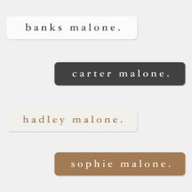 Nome Arco-íris Boho Simples Impermeável