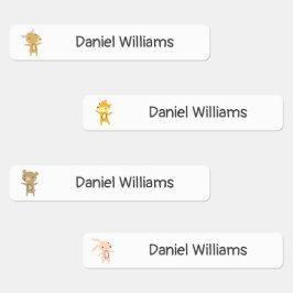 Etiquetas Nome da creche da Escola de Animais da Madeira