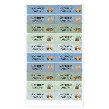 Nome da Escola à Prova de Água do Caminhão Etiquet