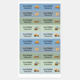 Etiquetas Nome da Escola à Prova de Água do Caminhão Etiquet