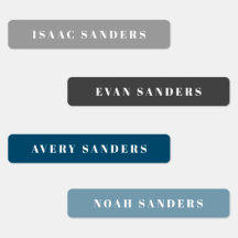 Nome de Chuva de Cores Boho Simples à Prova d'Água