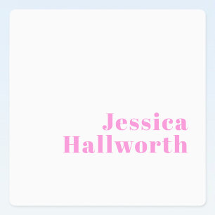 Etiquetas Nome de empresa editável moderno ou Primeiro e Sob