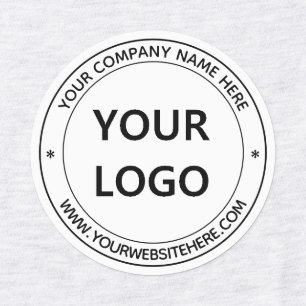 Etiquetas Nome do logotipo da sua empresa Informações Carimb
