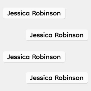 Etiquetas Nome personalizado ou nome da empresa Vestuário de