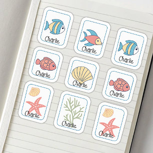 Etiquetas Nome Tema Subaquático Cute Peixes Planta