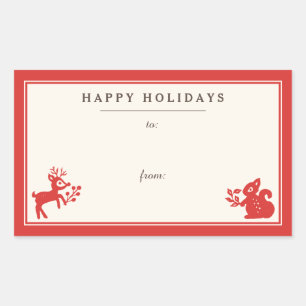 Etiquetas nórdicas do Tag do presente da arte